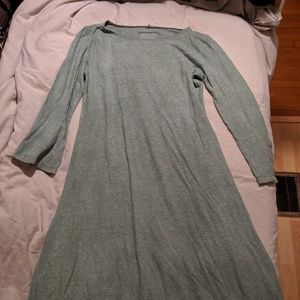 Bohemian Folk Sage Hemp Dress